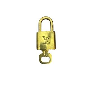 Louis Vuitton Gold Padlock Key Charm